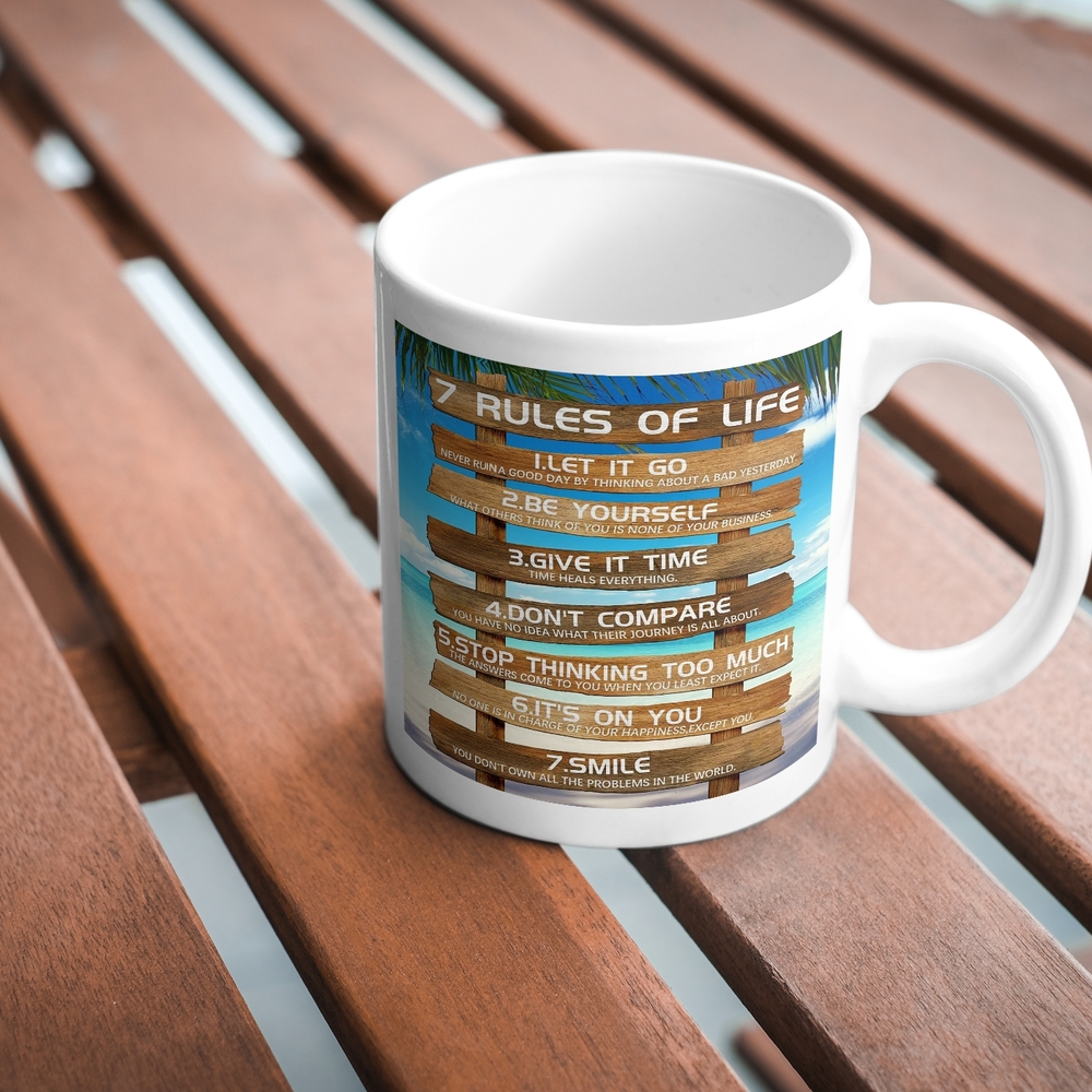 Inspirational White Ceramic Mug
